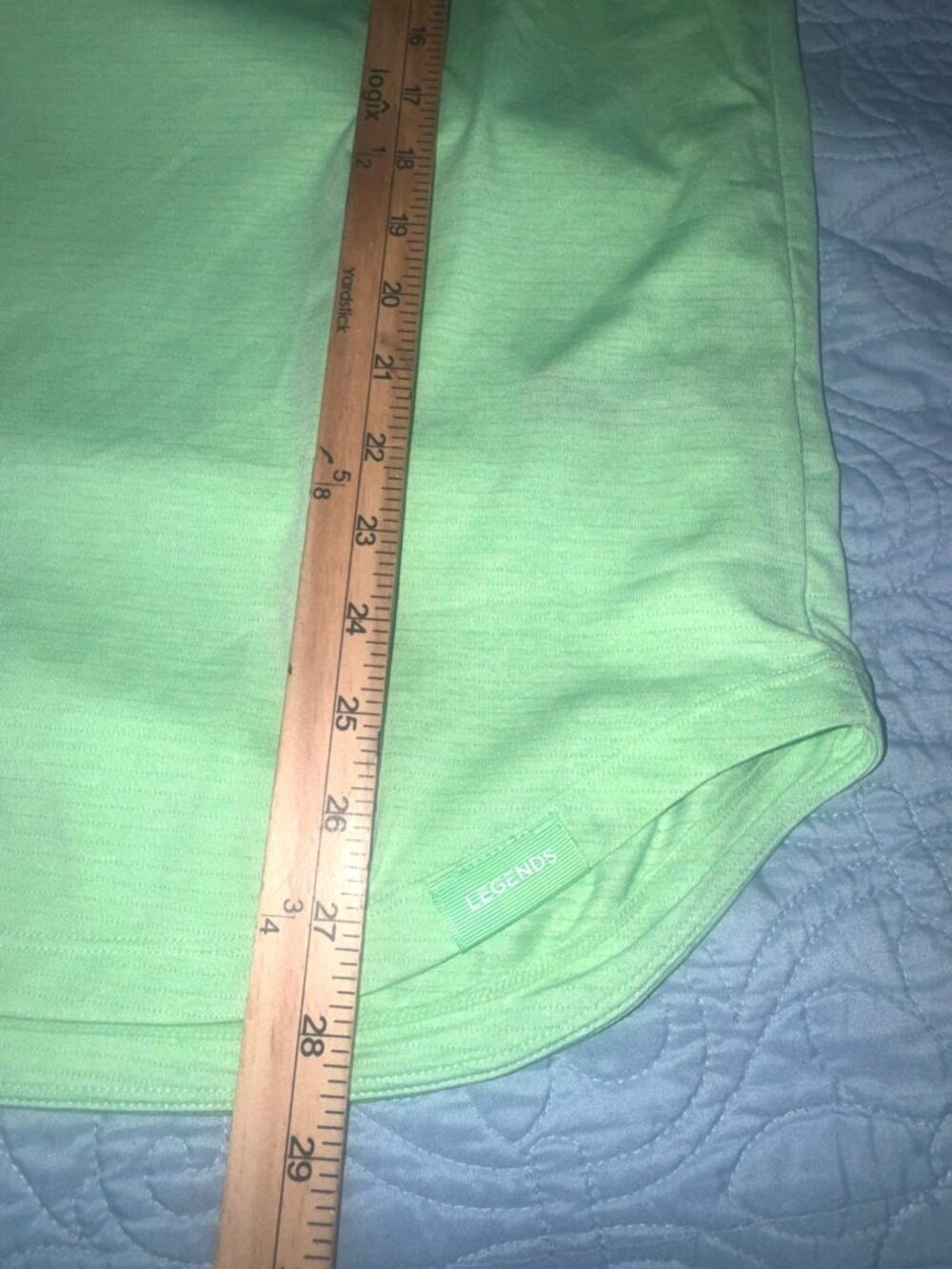 Legends Mens Green Performance T-Shirt XL Polyester Blend - Picture 3 of 4